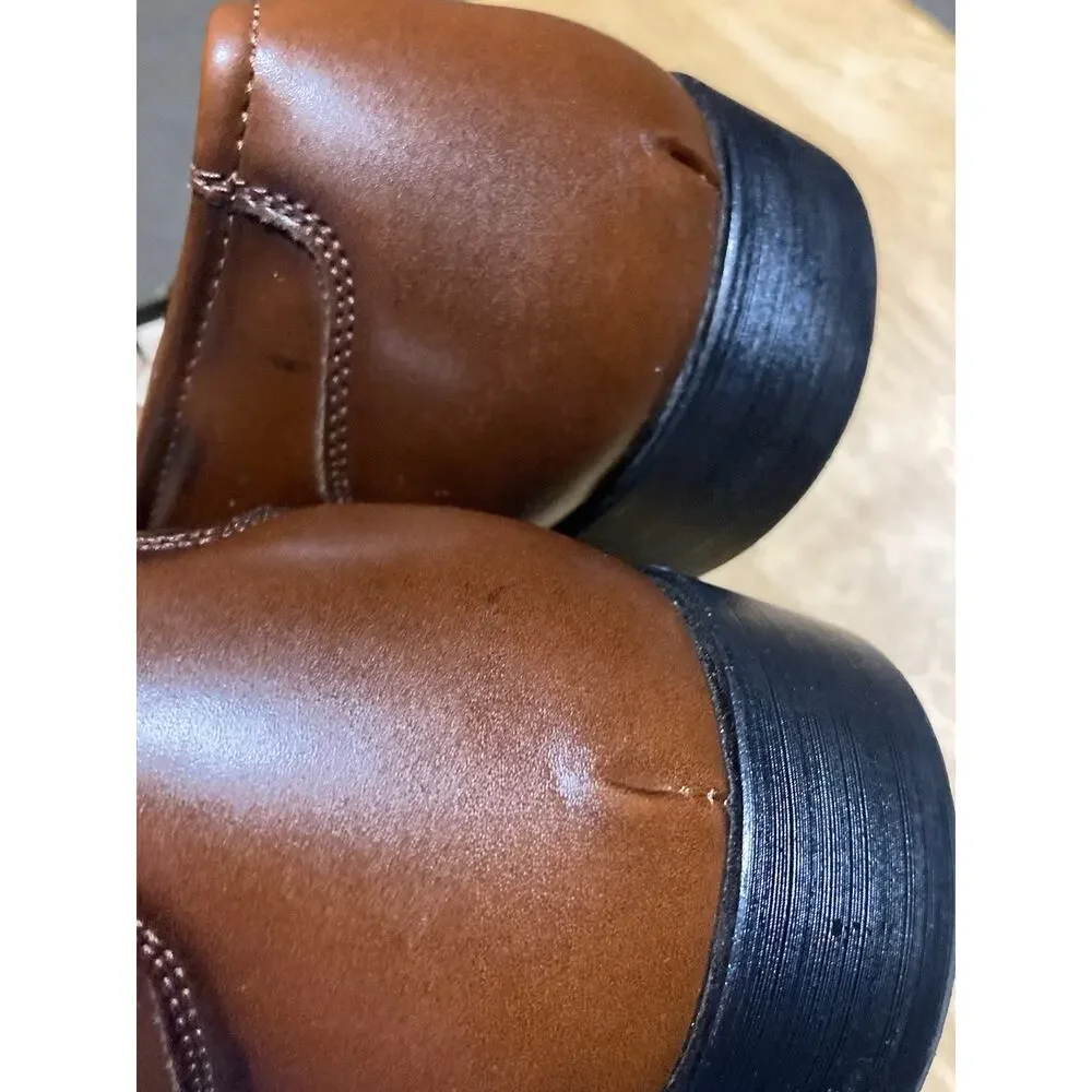 Kenneth‎ Cole Brock Loafers Mens 11 Brown Leather Slip On Dress Shoes